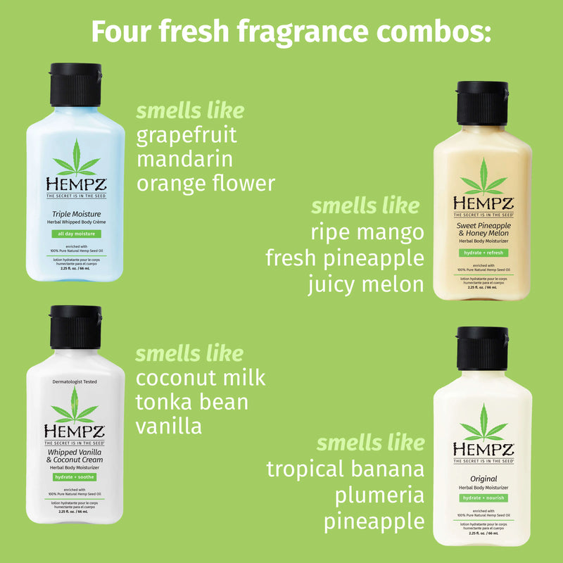 Hempz Sweet Treat Classics Mini Moisturizer Gift Set with four