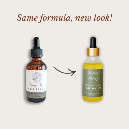 Rosemary + Thyme Hair Serum – Hemsworth Homestead