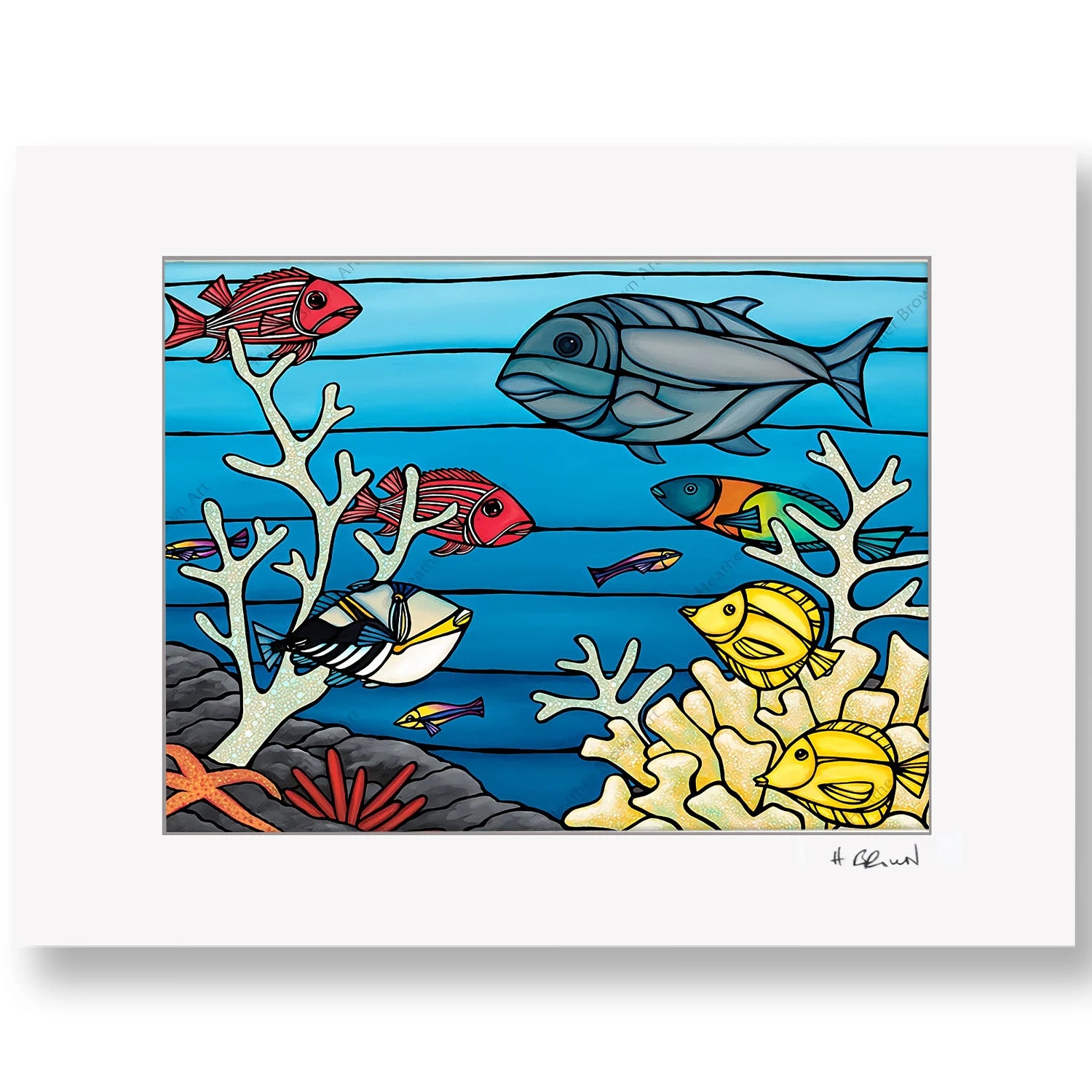 Matted Prints / 16×20 inch – HeatherBrown