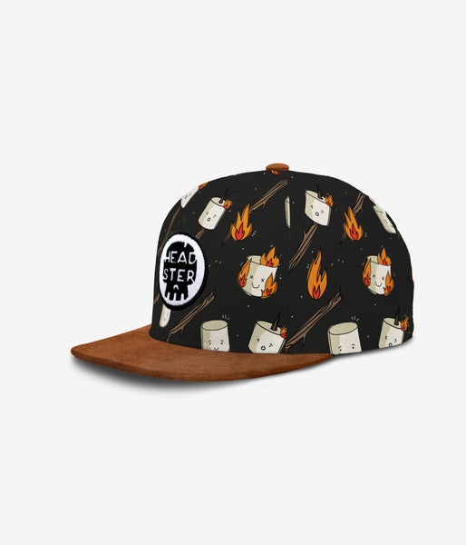 HEADSTER KIDS Black Roasted Snapback⎟Kids and Baby's funny print hats