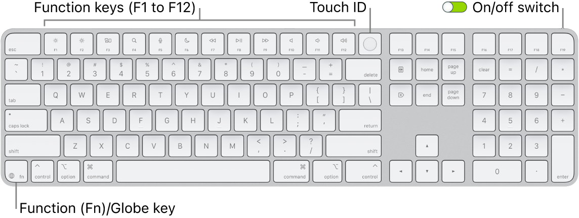 Magic Keyboard Touch ID搭載 Magic Keyboard with Touch ID for Mac