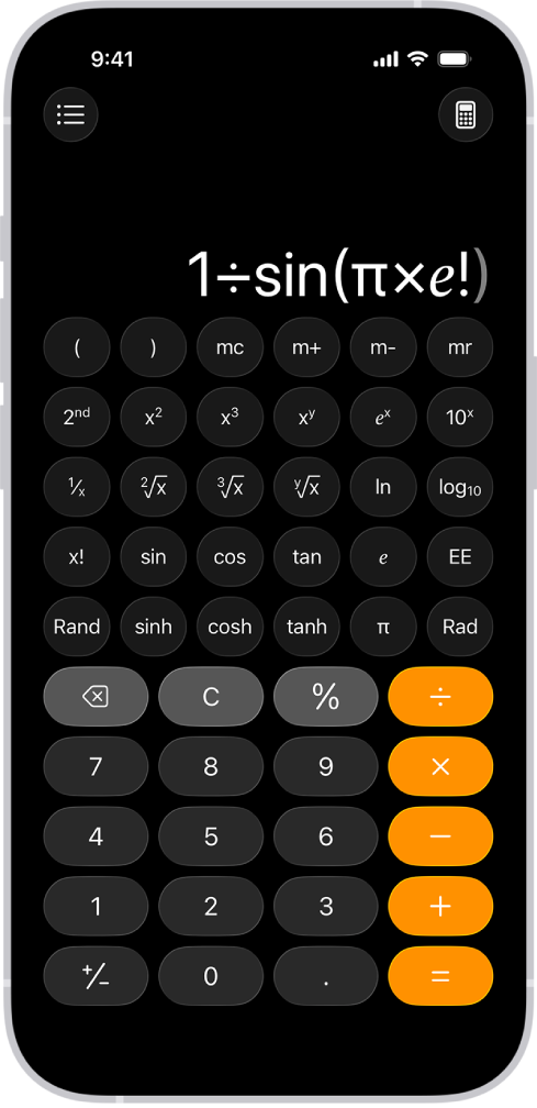 iPhoneで関数電卓を使う - Apple サポート (日本)