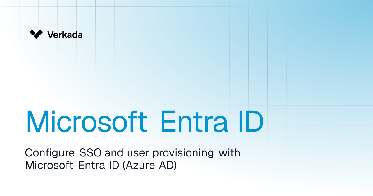 Microsoft Entra ID | Command | Verkada Help