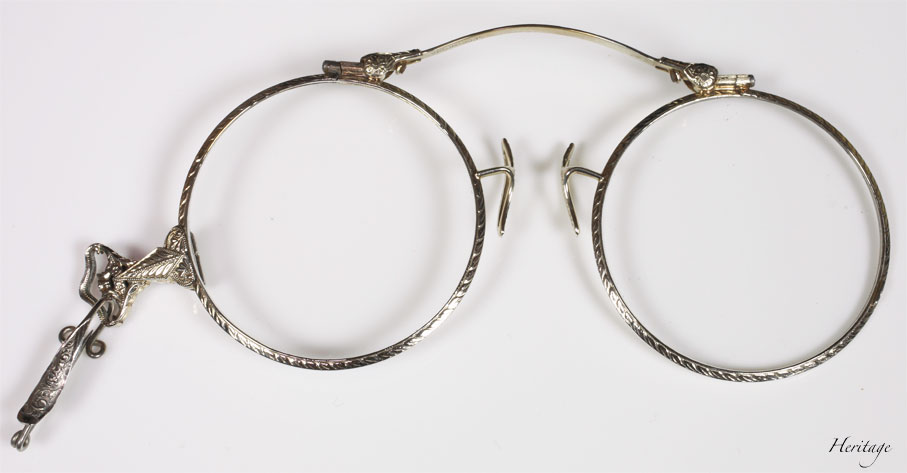 アールデコのオシャレなロニエット＆ルーペ（老眼鏡） | アンティーク