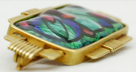 リモージュ・エナメルの遊び心溢れるブローチ｜アンティークジュエリー