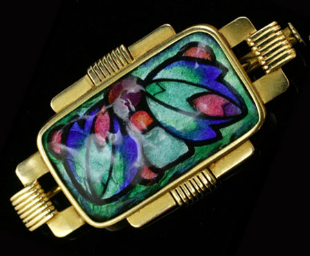 リモージュ・エナメルの遊び心溢れるブローチ｜アンティークジュエリー