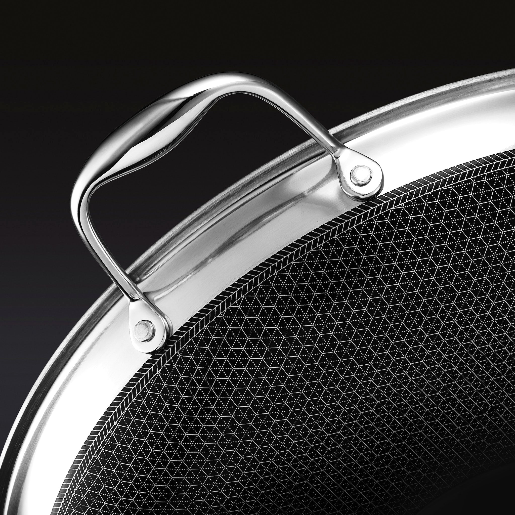 36 cm Hybrid Wok with Lid – ヘックスクラッド