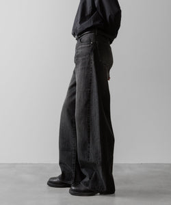 ssstein / シュタイン】DEFORMATION WIDE DENIM JEANS - BLACK | 公式