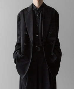ssstein / シュタイン】OVERSIZED DOUBLE BREASTED JACKET - BLACK