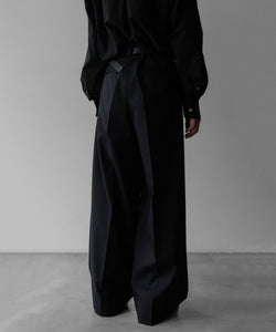 ssstein / シュタイン】EXTRA WIDE TROUSERS - BLACK | 公式通販サイト