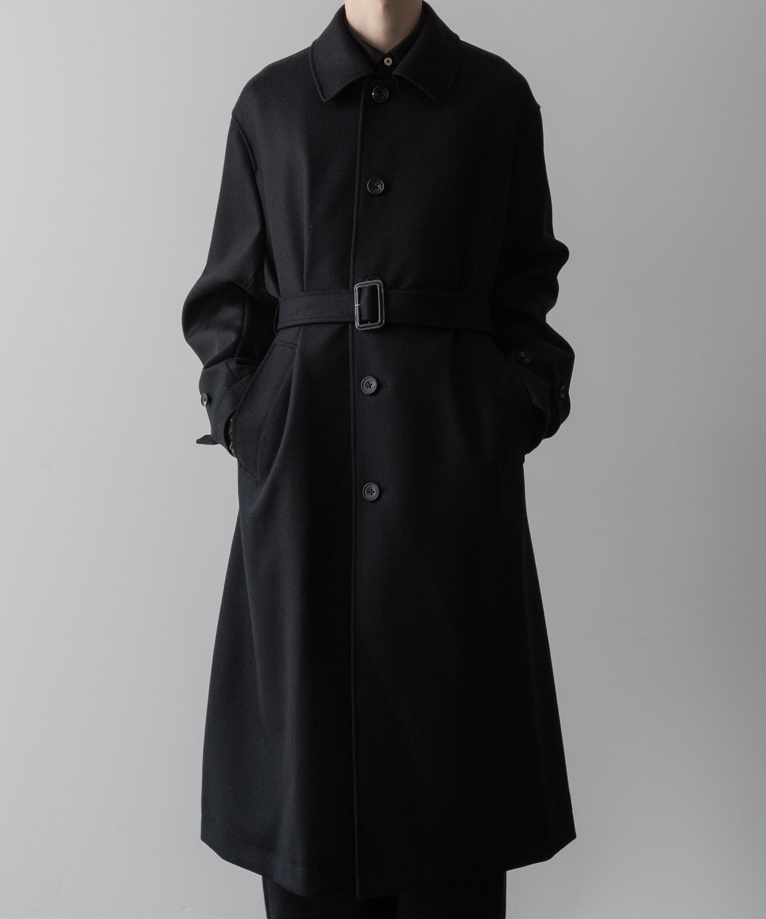 ssstein / シュタイン】OVERSIZED INVESTIGATED COAT - BLACK | 公式
