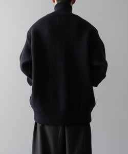 ssstein / シュタイン】OVERSIZED DRIVERS KNIT HALF ZIP PULLOVER