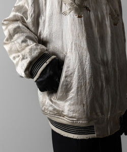 ssstein × KEITAMARUYAMA】VINTAGE SATIN / VELVET REVERSIBLE ZIP