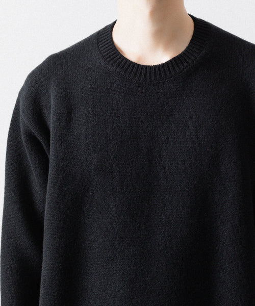 ssstein / シュタイン】EXTRA FINE WOOL WARM KNIT CREW NECK LS