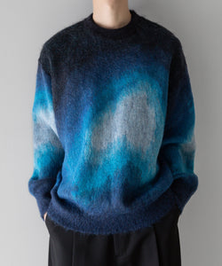stein / シュタイン】GRADATION MOHAIR KNIT LS - BLUE BLACK