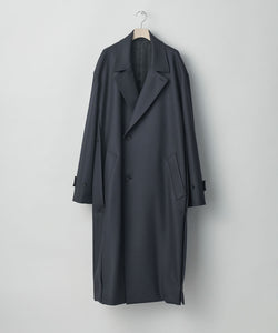 stein / シュタイン】OVERSIZED LAYERED SINGLE COAT - DARK CHARCOAL