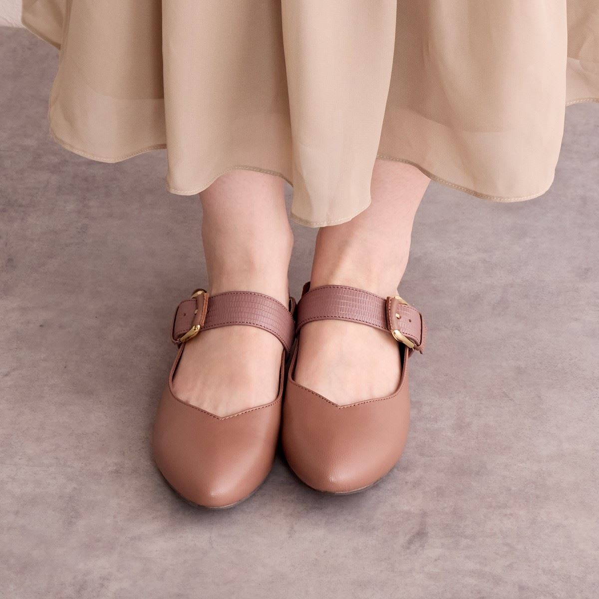 26SS新色】2WAYベルトデザインバブーシュ/643311