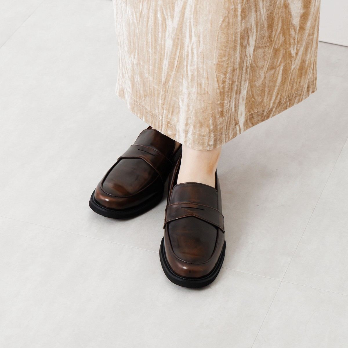 SALE】アドバンレザーローファー/651309