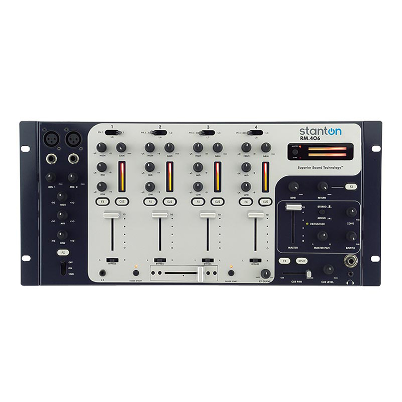 Stanton RM.406 4-Channel DJ Mixer W/Effects Loop Sub Out - Shop l
