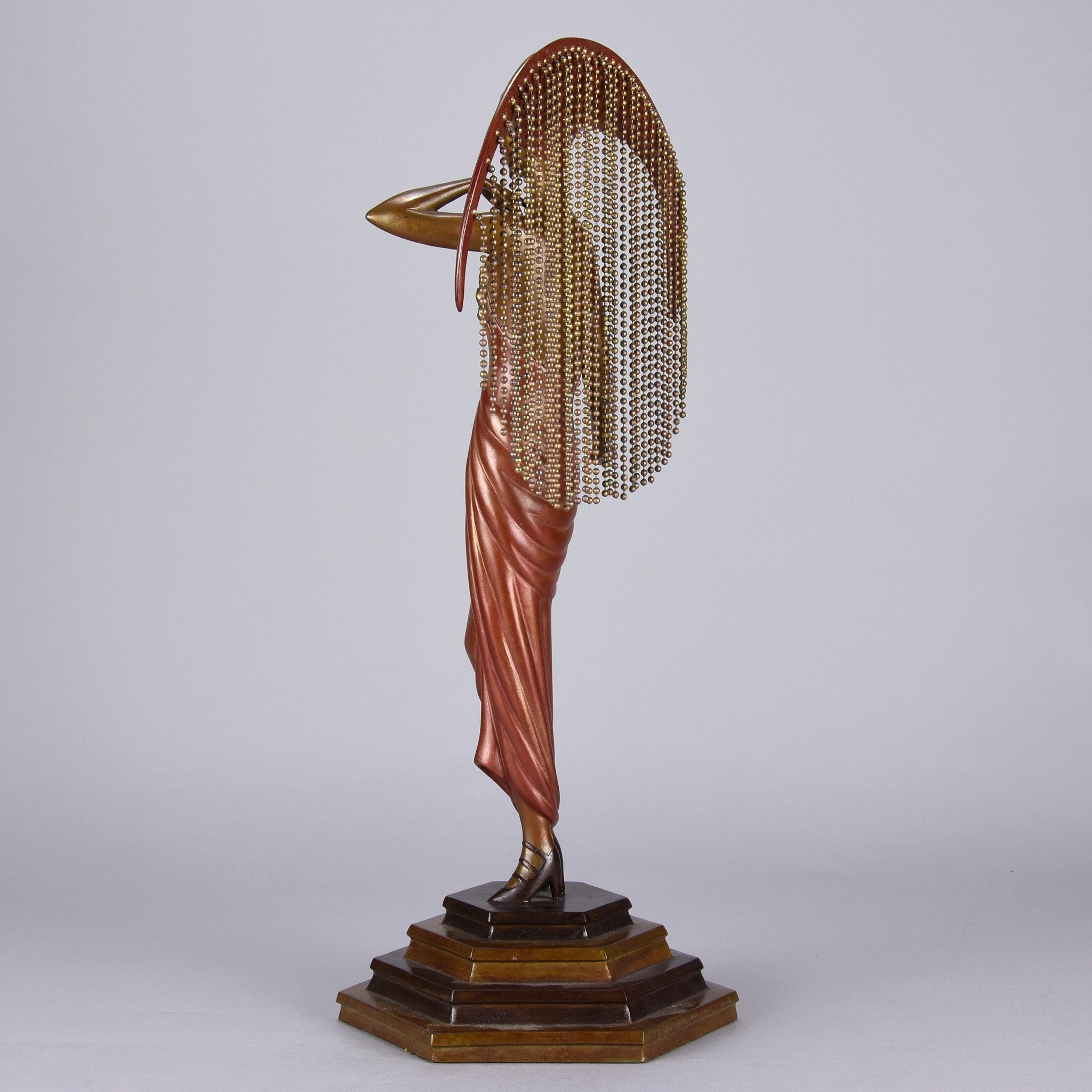 Erte Sculpture Le Soleil - Romain de Tirtoff Bronze Figure