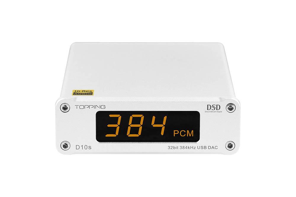 TOPPING D10s Hi-Res USB DAC ES9038Q2M 32Bit/384kHz DSD256 XMOS