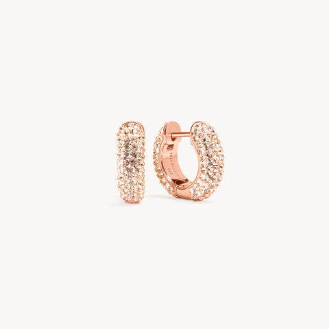 Medium Sparkle Hoop Earrings | Hillberg & Berk