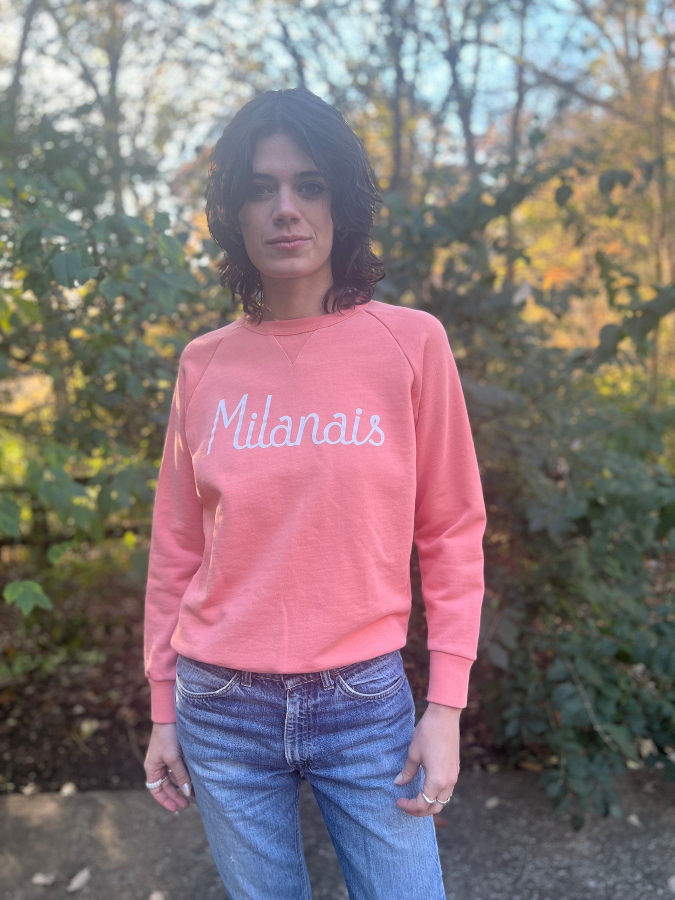 90s Peach Sweatshirt, Milanais, Maison Kitsuné – The Hip Zipper