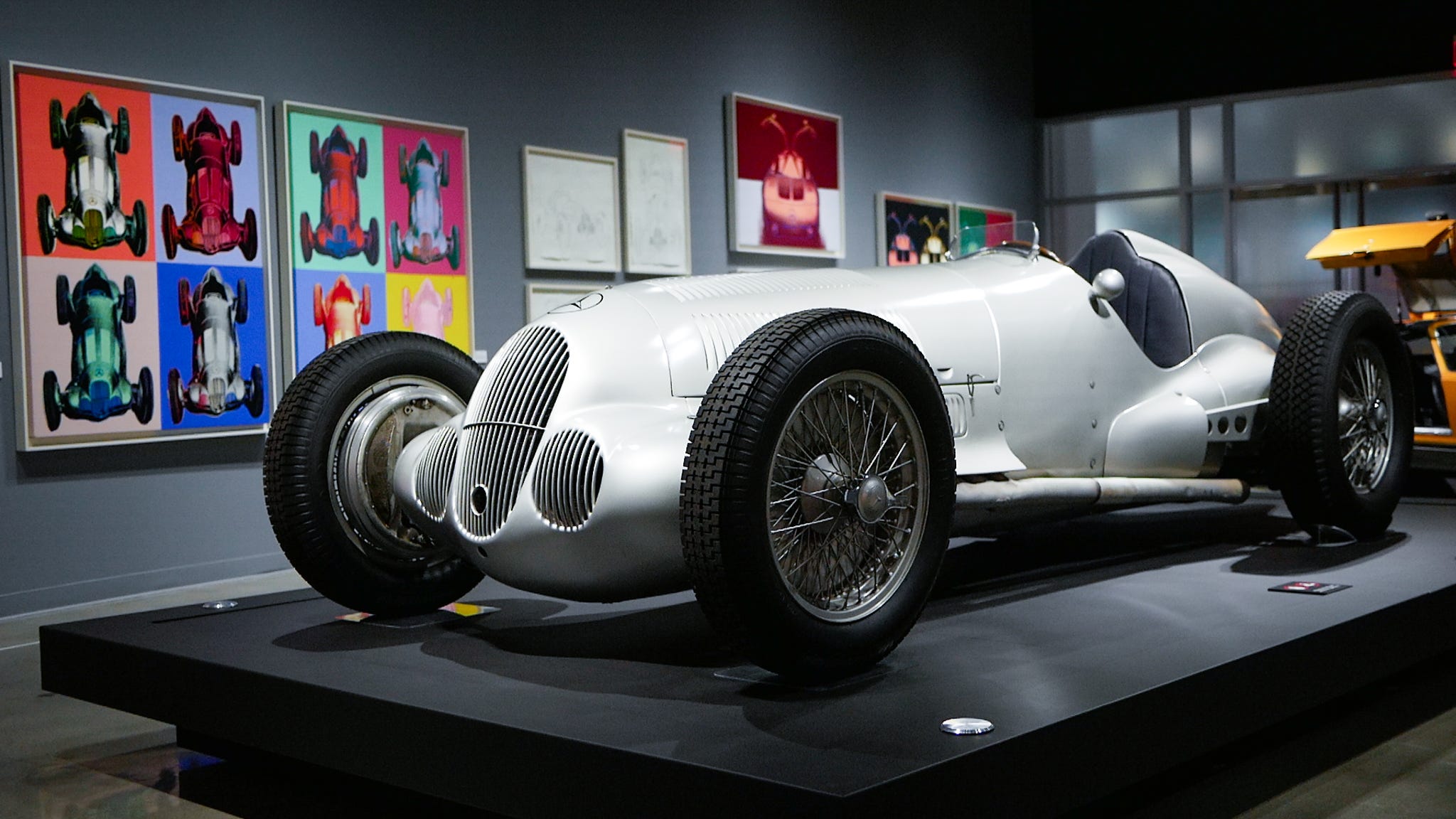Andy Warhol's Cars at the Petersen Auto Museum: Mercedes On Canvas