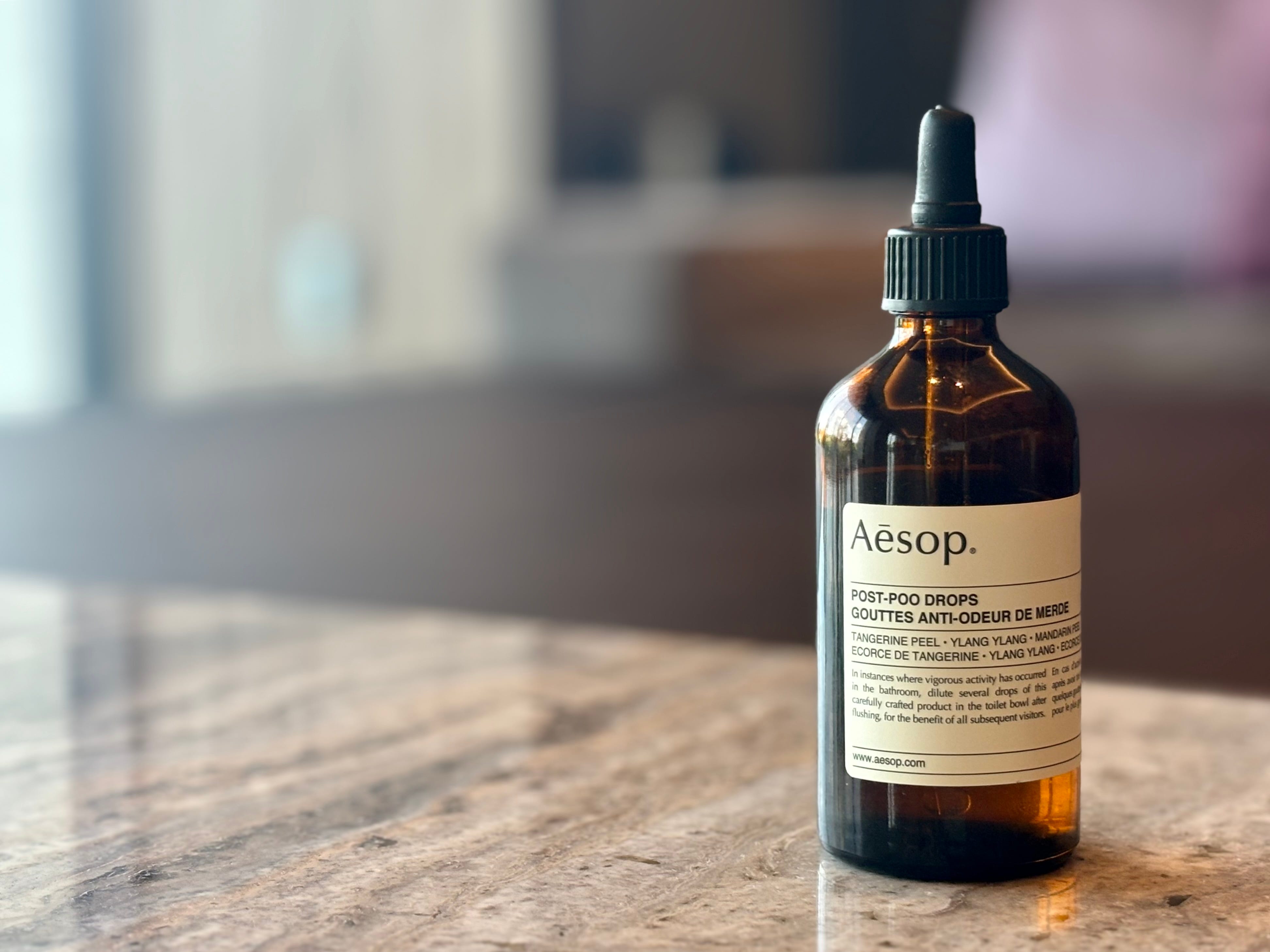 イソップのトイレ用消臭芳香剤「ポスト プー ドロップス」で