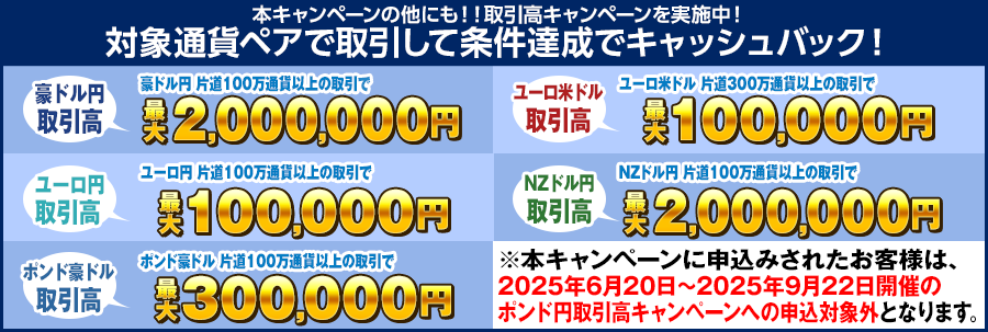7月 七夕 最大100万円キャッシュバックキャンペーン｜ヒロセ通商