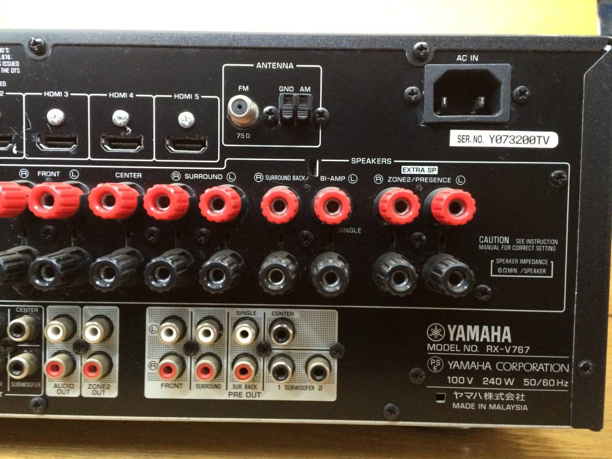 YAMAHA AV receiver RX-V767 - Japanese Audio&Acoustic&Book online store