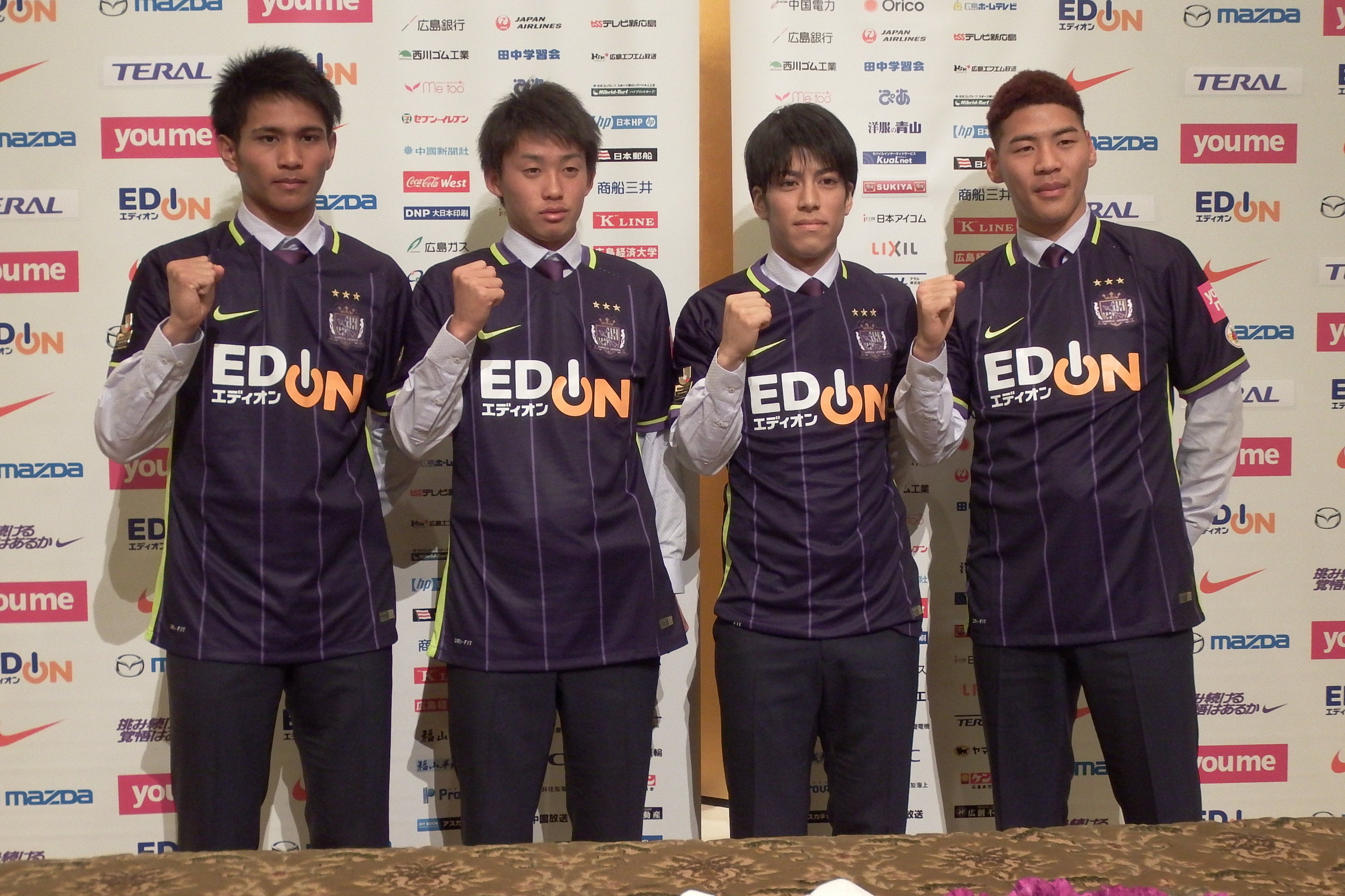 サンフレッチェ広島、キム・ボムヨン、宮吉拓実、森島司、長沼洋一新