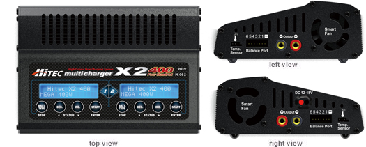 multi charger X2 400 充放電器 | Hitec Multiplex Japan Inc.