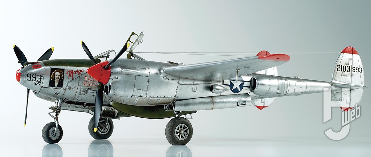 タミヤからP-38ライトニングのJ型がついに登場！【ロッキード P-38J