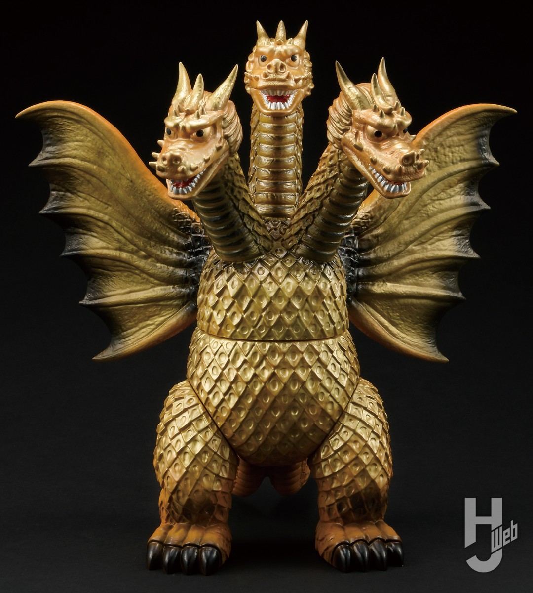 巨大ソフビ「グレートザウルス」にキングギドラ襲来！復刻版ゴジラと