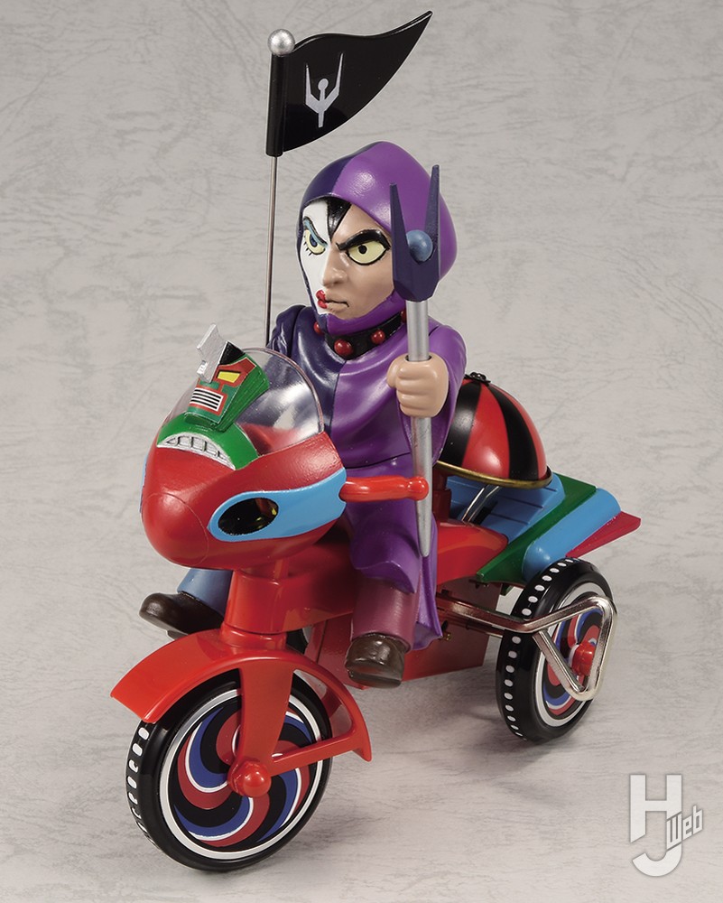 あしゅら男爵」「ダブラスM2」「ガラダK7」が“ゼンマイ式三輪車”に搭乗