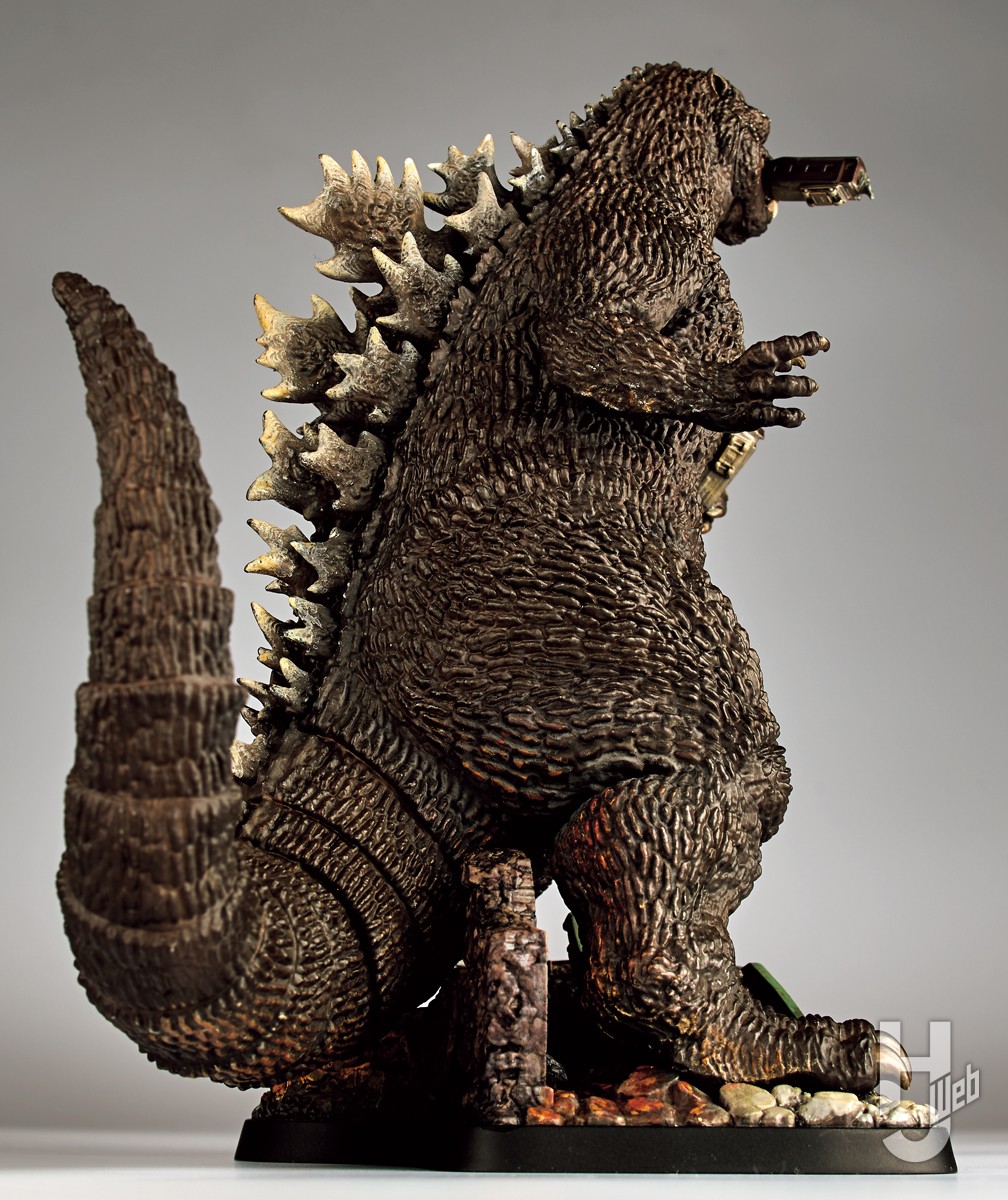 松村造形ゴジラ”塗装サンプル公開。歴代のさまざまなゴジラの