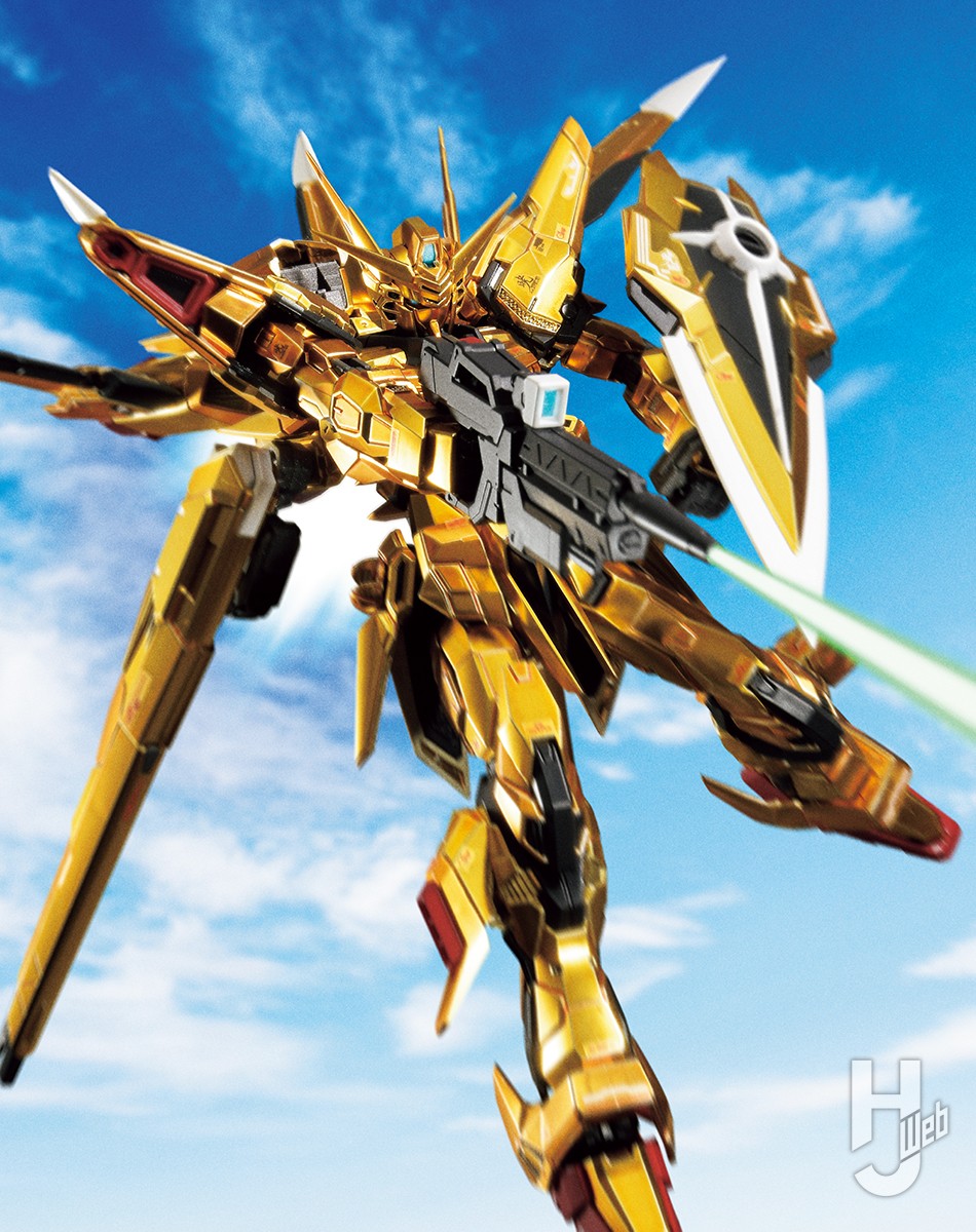 RGアカツキ（オオワシ装備）」＆「シラヌイパック」をメッキを活かした