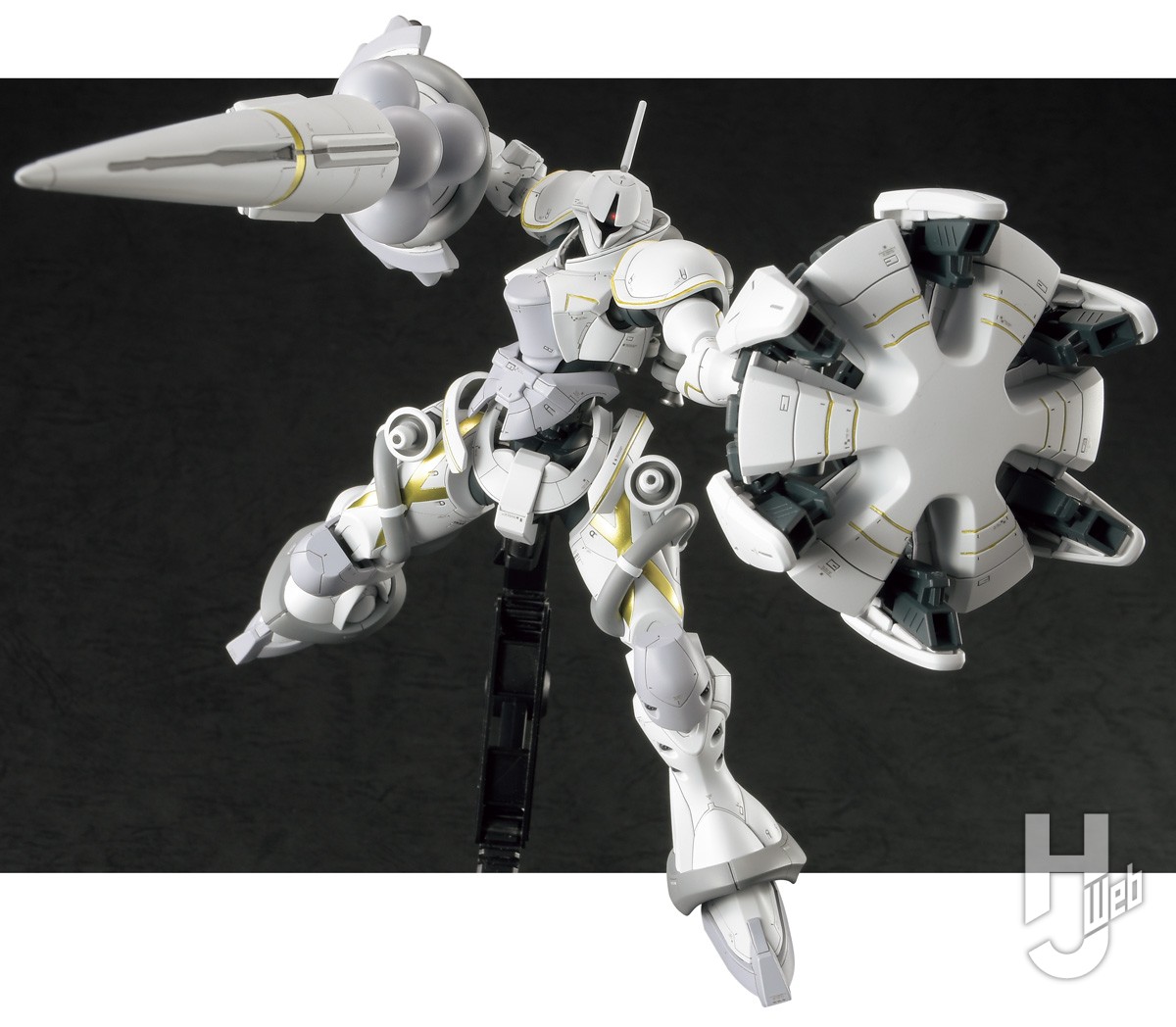 HG エグザベ専用ギャン（ハクジ装備）」を多重装甲を意識しディテール