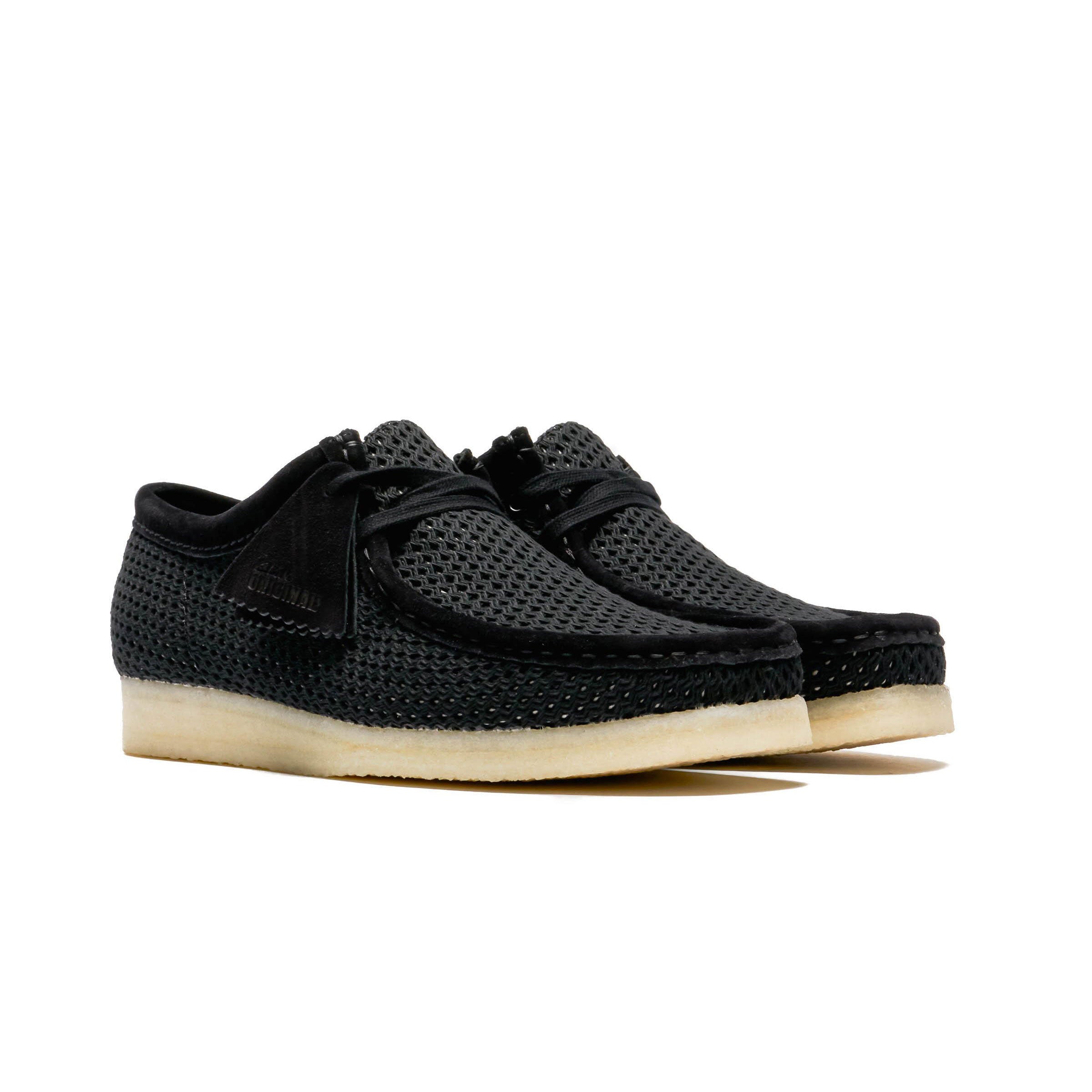 CLARKS クラークス Wallabee ワラビー Black Mesh【26175848