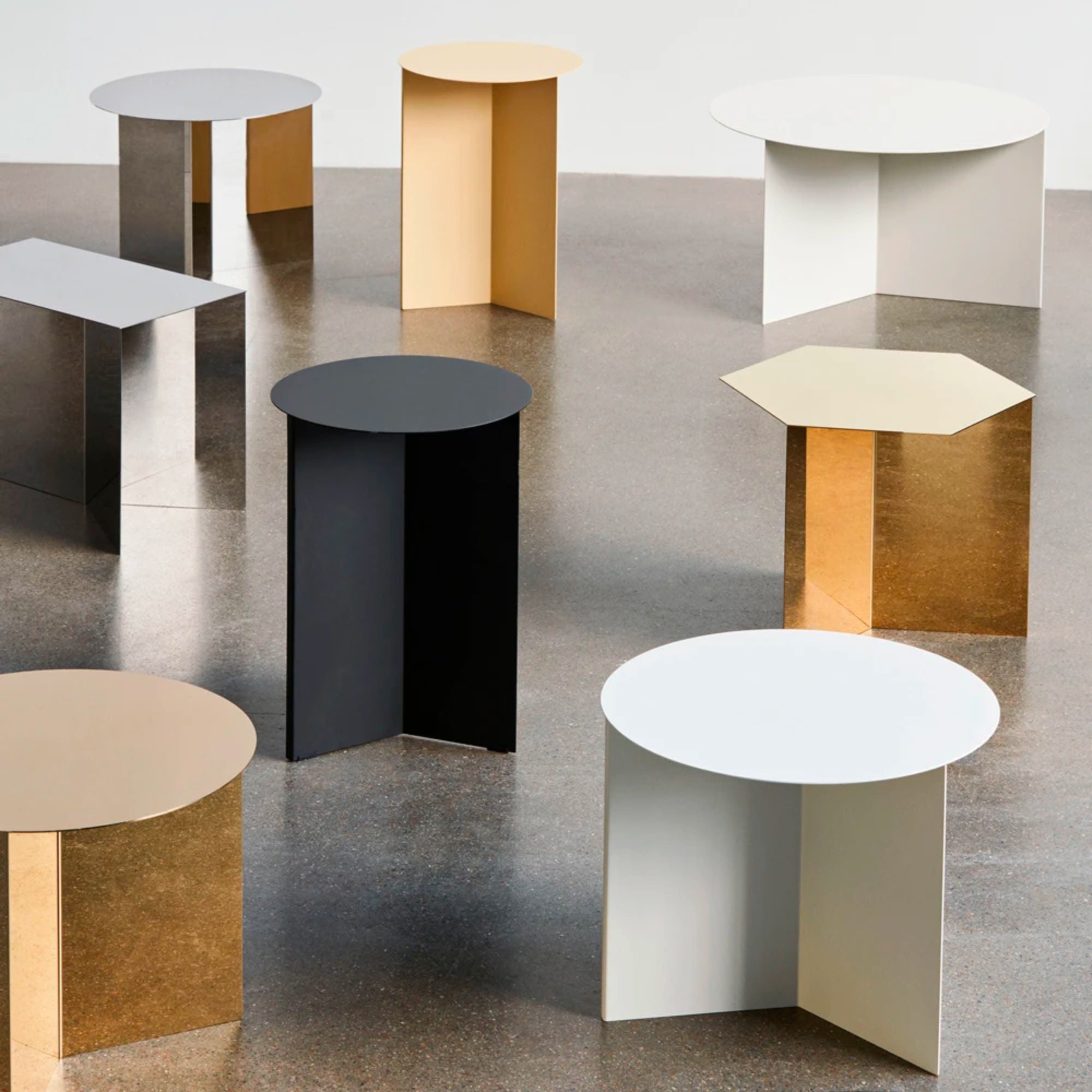 HAY Slit Coffee Table Hexagon , Brass - HOMELESS.hk