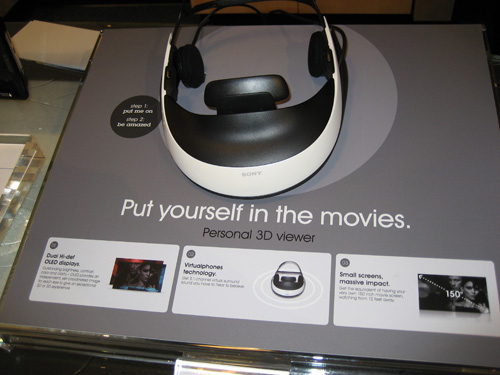 Sony HMZ-T1 Self-Contained Virtual Reality 3D Viewing Glasses