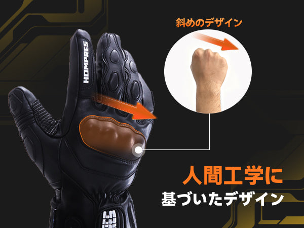 Hompres 2025年 電熱グローブ 全体PU革電熱グローブ 11.1V両面全体発熱