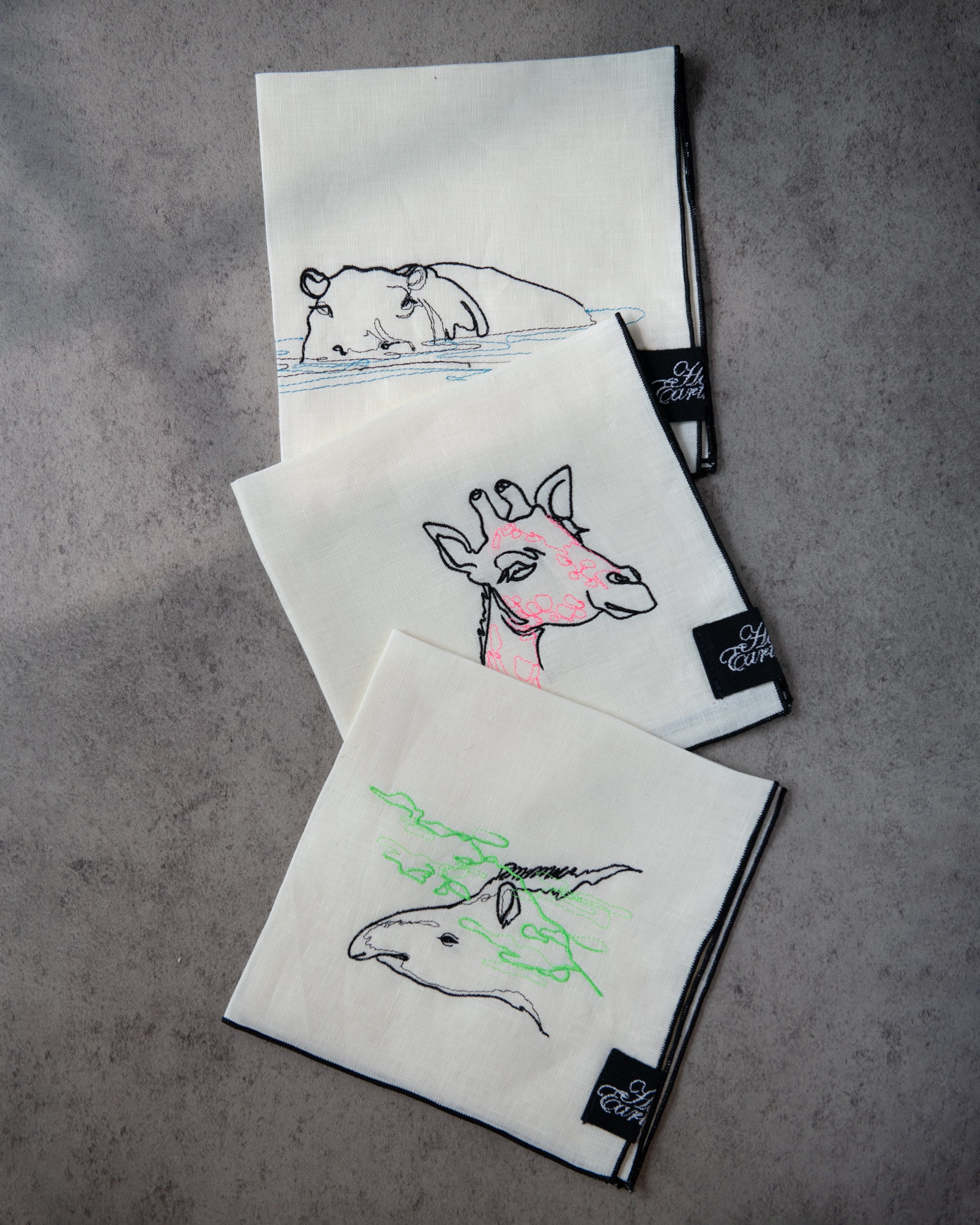 MIKI HOUSE キリン ハンカチ他 OKO ガーゼハンカチセット – ミキハウス