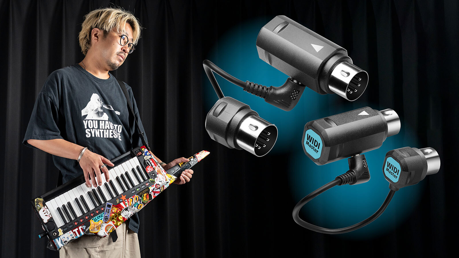 CME : ショルダーキーボードの機動性が激変！WIDI Master でワイヤレス