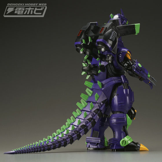 エヴァンゲリオン初号機・2号機カラーで立体化された「メカゴジラ