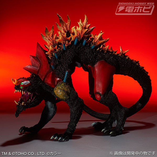 ゴジラと融合したエヴァ2号機ビーストモードを全長約38cmで立体化