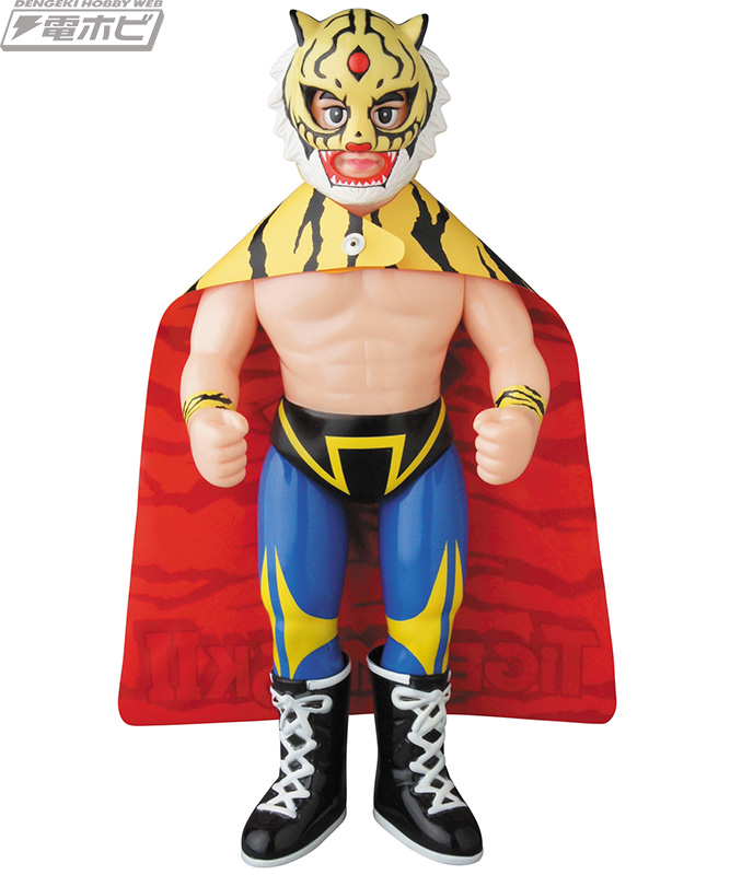 レジェンドレスラー・初代タイガーマスクが入場時の姿でソフビ人形化