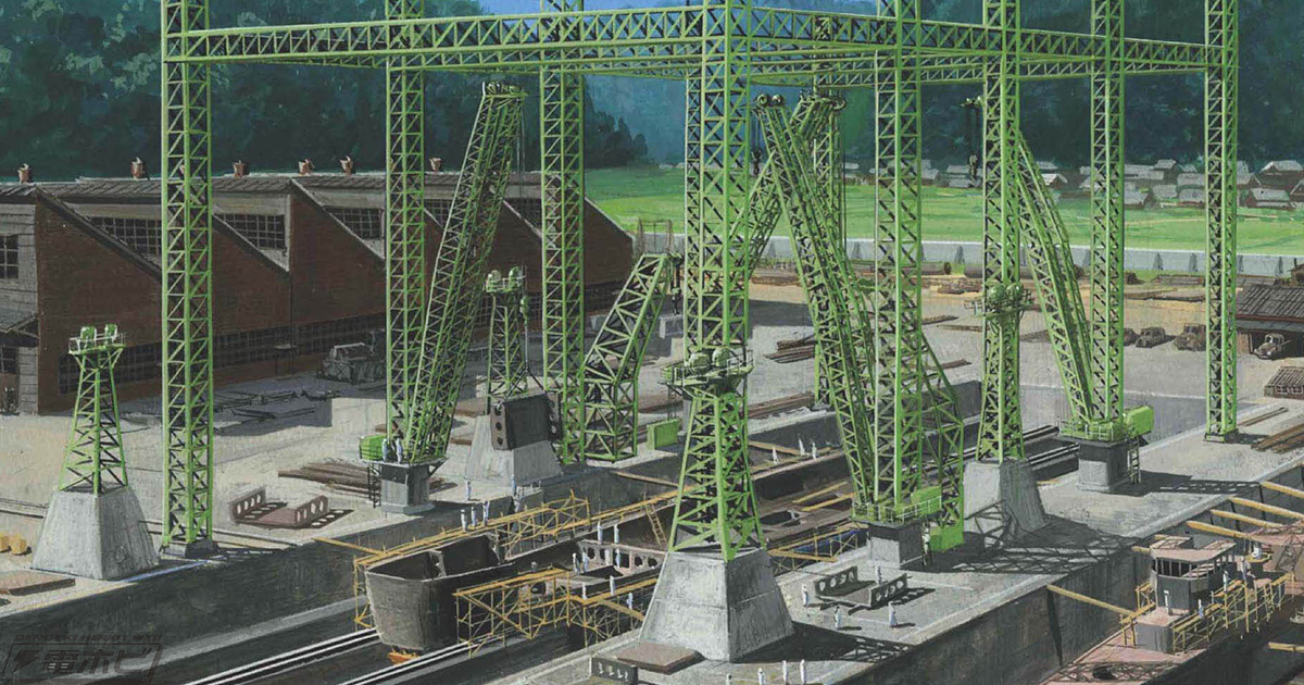 1/700スケールの情景模型に最適！艦船用ドックの組み立てモデルが