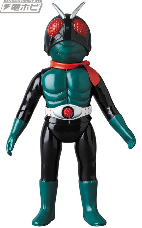 東映レトロソフビコレクションのミドルサイズラインに仮面ライダー旧1